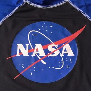 3 2 Boys Nasa Logo Rashguard Upf Swim 